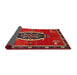 Sideview of Traditional Brown Medallion Rug, tr710