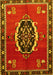 Medallion Yellow Traditional Rug, tr710yw