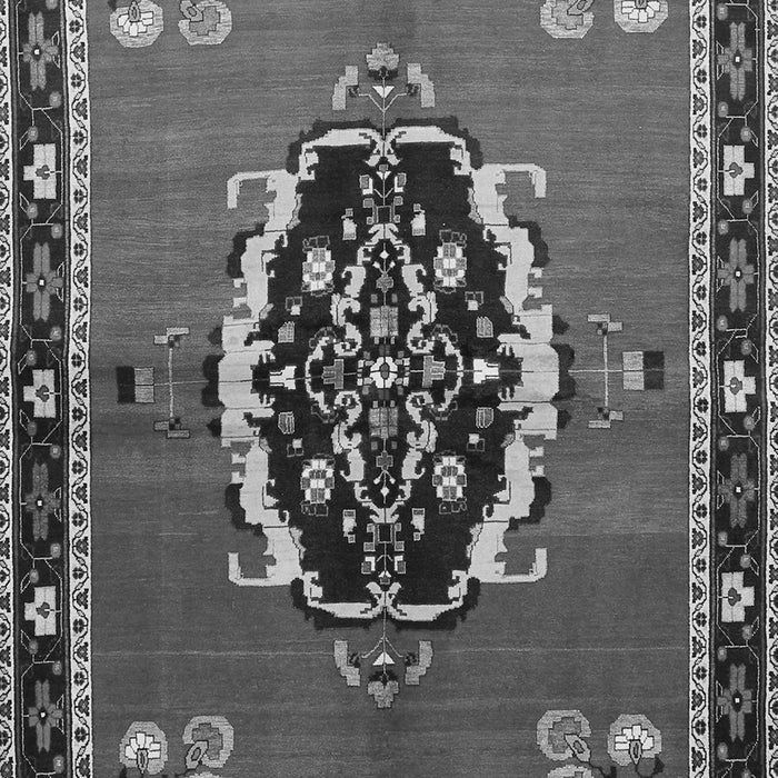 Medallion Gray Traditional Rug, tr710gry