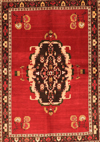 Medallion Orange Traditional Rug, tr710org