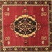 Square Medallion Brown Traditional Rug, tr710brn