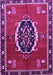 Machine Washable Medallion Purple Traditional Area Rugs, wshtr710pur