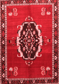 Medallion Red Traditional Rug, tr710red