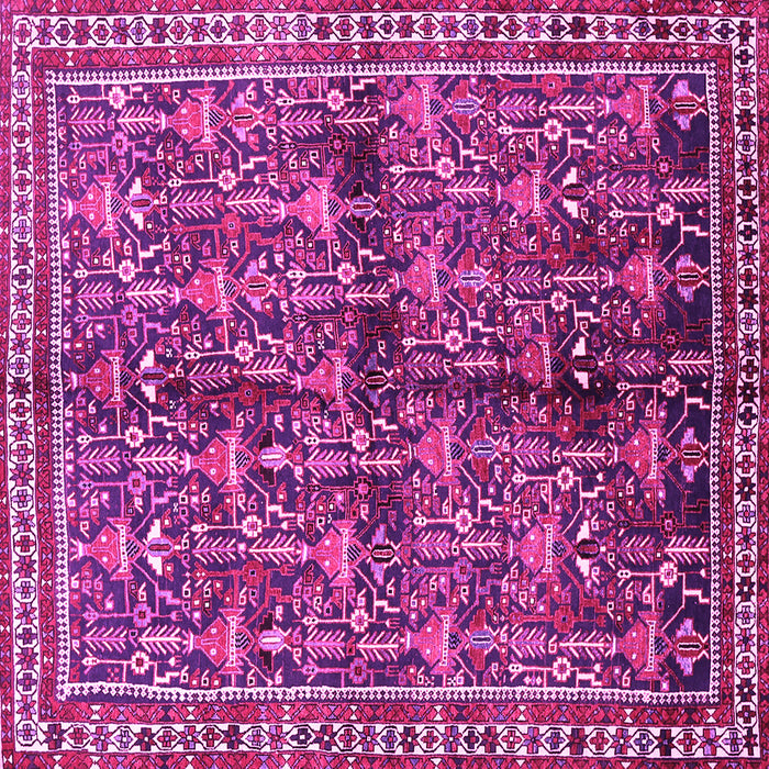 Square Persian Pink Traditional Rug, tr711pnk