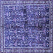 Square Persian Blue Traditional Rug, tr711blu