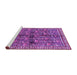 Sideview of Machine Washable Persian Purple Traditional Area Rugs, wshtr711pur