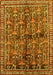 Machine Washable Persian Yellow Traditional Rug, wshtr711yw