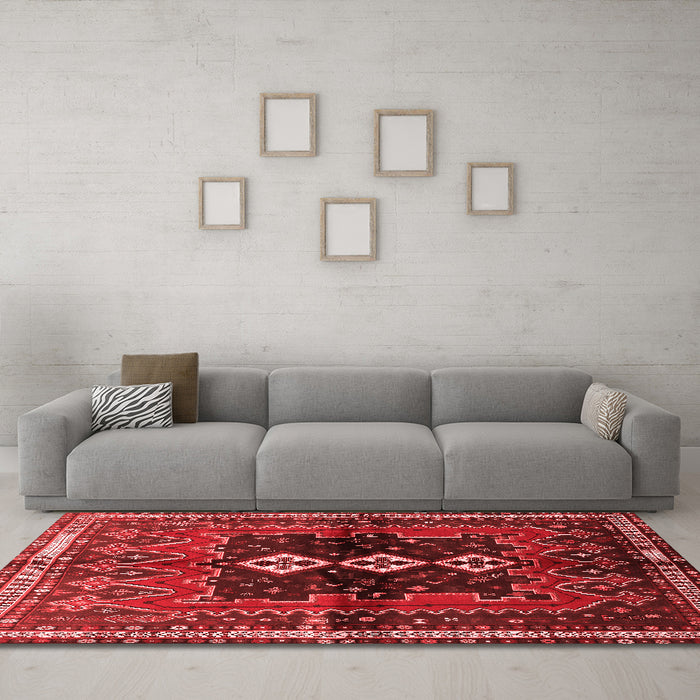 Traditional Red Washable Rugs