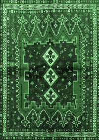 Persian Emerald Green Traditional Rug, tr712emgrn