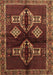 Machine Washable Persian Brown Traditional Rug, wshtr713brn