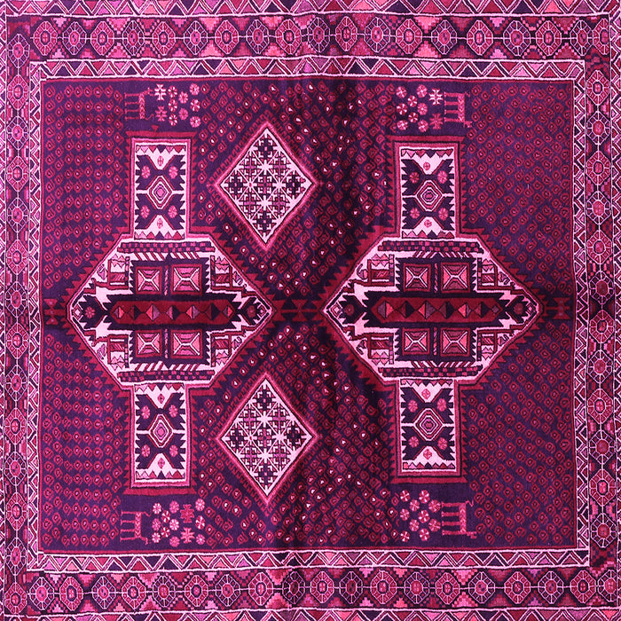 Square Persian Pink Traditional Rug, tr713pnk