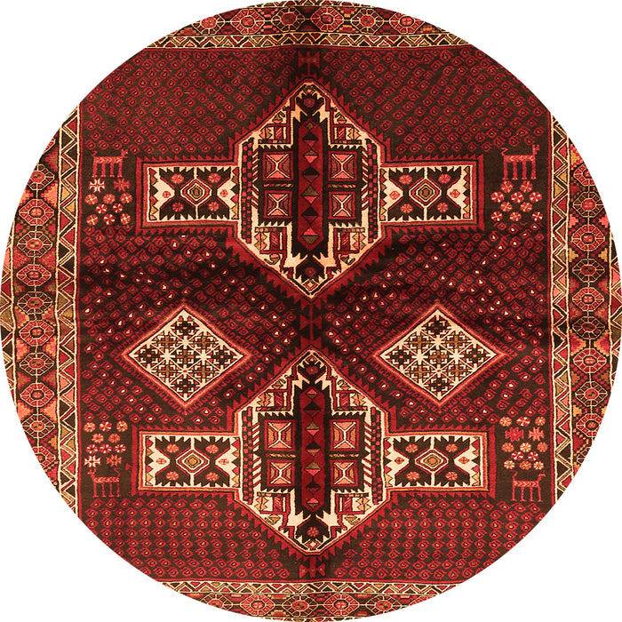 Machine Washable Persian Orange Traditional Area Rugs, wshtr713org