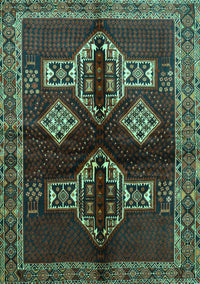 Persian Turquoise Traditional Rug, tr713turq