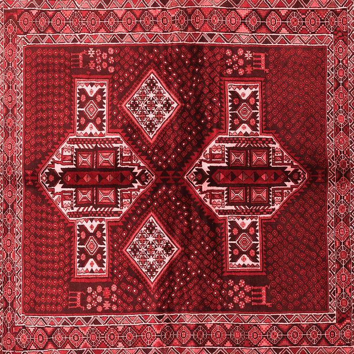 Machine Washable Persian Red Traditional Rug, wshtr713red