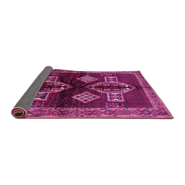 Sideview of Persian Pink Traditional Rug, tr713pnk
