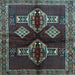Square Persian Light Blue Traditional Rug, tr713lblu