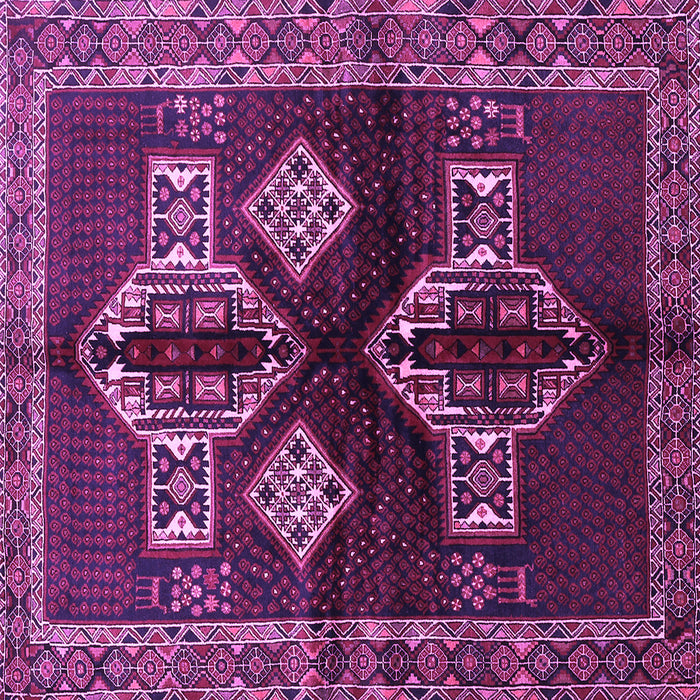Square Persian Purple Traditional Rug, tr713pur