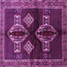 Square Persian Purple Traditional Rug, tr713pur