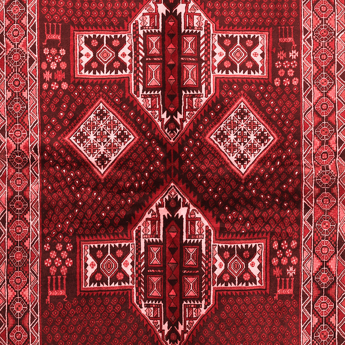 Machine Washable Persian Red Traditional Rug, wshtr713red