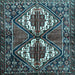 Square Persian Light Blue Traditional Rug, tr714lblu