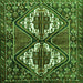 Serging Thickness of Persian Green Traditional Rug, tr714grn
