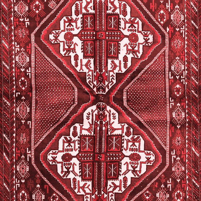 Machine Washable Persian Red Traditional Rug, wshtr714red
