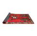 Sideview of Traditional Red Persian Rug, tr715