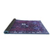 Sideview of Persian Blue Traditional Rug, tr715blu