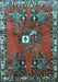 Machine Washable Persian Light Blue Traditional Rug, wshtr715lblu