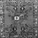 Serging Thickness of Persian Gray Traditional Rug, tr715gry