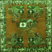 Serging Thickness of Persian Green Traditional Rug, tr715grn