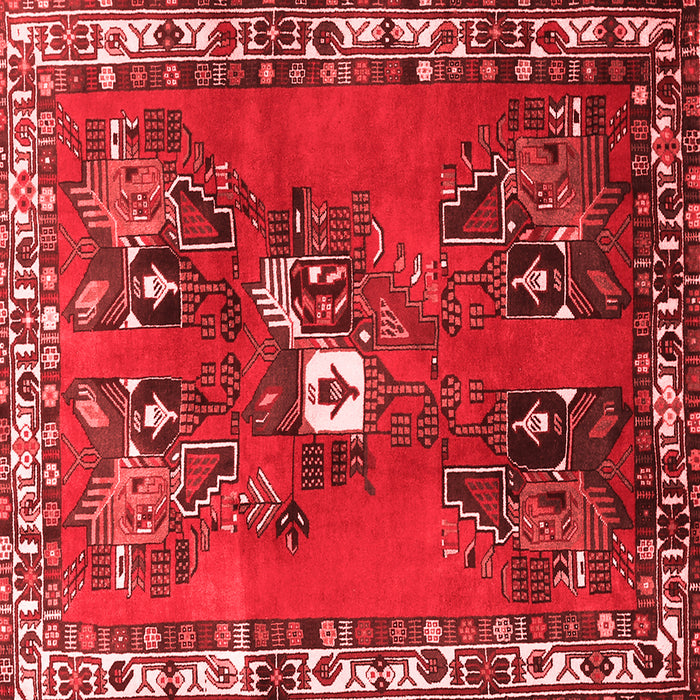 Machine Washable Persian Red Traditional Rug, wshtr715red
