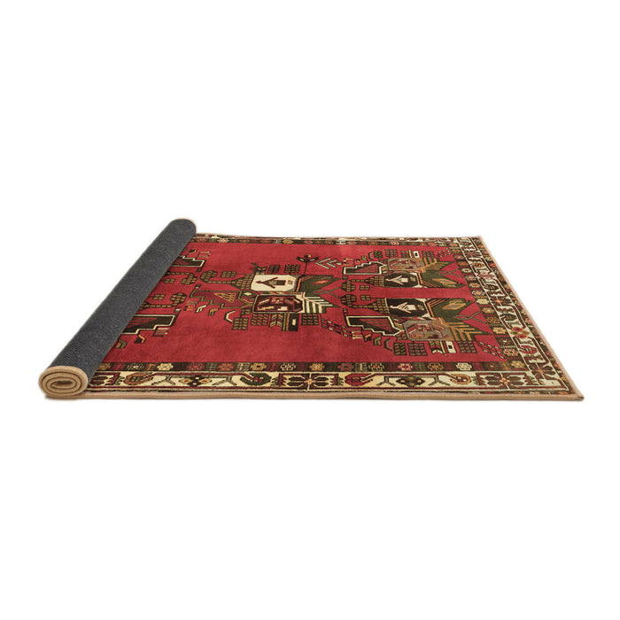 Sideview of Persian Brown Traditional Rug, tr715brn