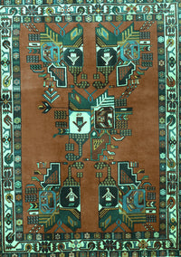 Persian Turquoise Traditional Rug, tr715turq