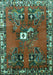 Persian Turquoise Traditional Rug, tr715turq
