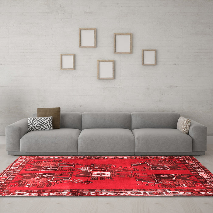 Traditional Red Washable Rugs