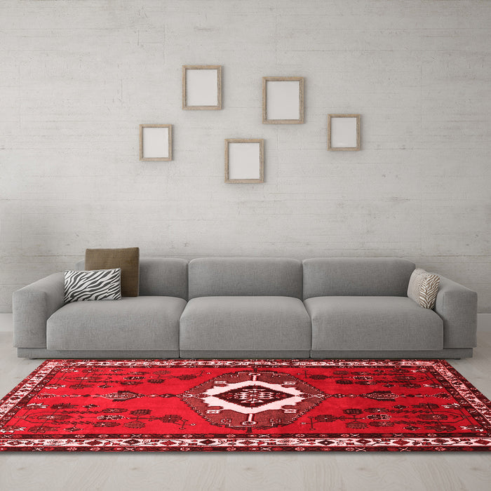 Traditional Red Washable Rugs