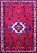 Machine Washable Persian Pink Traditional Rug, wshtr716pnk