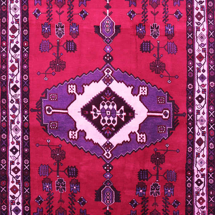Machine Washable Persian Pink Traditional Rug, wshtr716pnk
