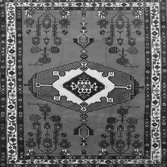 Serging Thickness of Persian Gray Traditional Rug, tr716gry