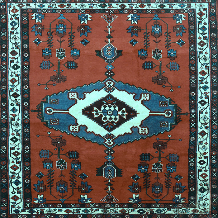 Square Persian Light Blue Traditional Rug, tr716lblu