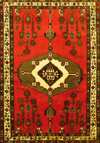 Persian Yellow Traditional Rug, tr716yw