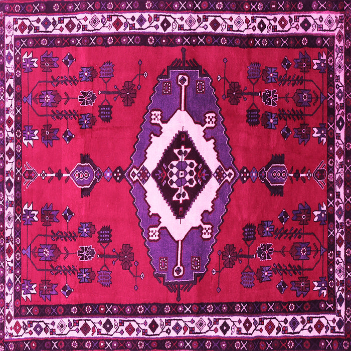 Square Persian Pink Traditional Rug, tr716pnk