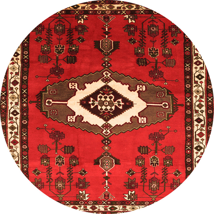 Square Persian Orange Traditional Rug, tr716org