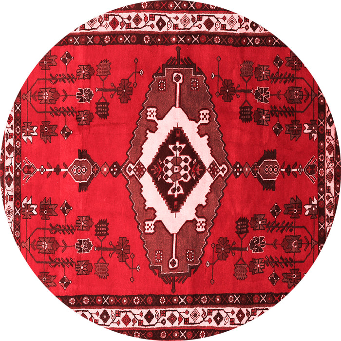 Machine Washable Persian Red Traditional Rug, wshtr716red