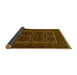 Sideview of Persian Yellow Traditional Rug, tr717yw