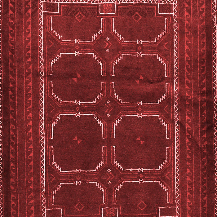 Machine Washable Persian Red Traditional Rug, wshtr717red