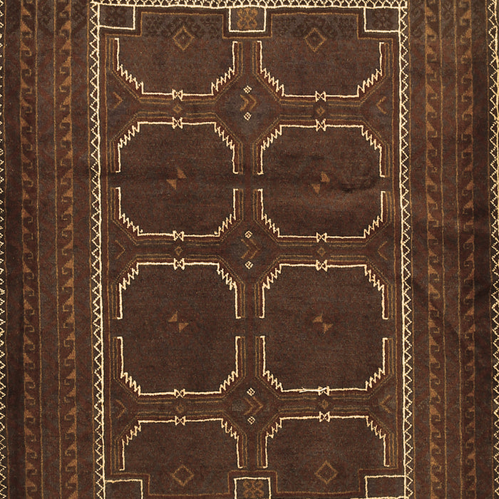 Machine Washable Persian Brown Traditional Rug, wshtr717brn