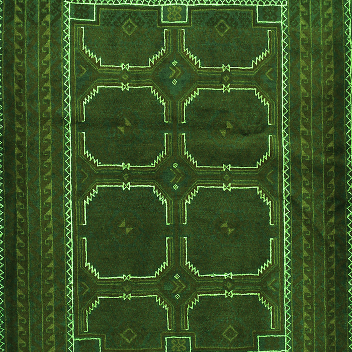 Serging Thickness of Machine Washable Persian Green Traditional Area Rugs, wshtr717grn