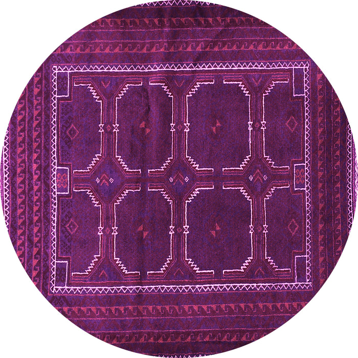 Round Persian Pink Traditional Rug, tr717pnk